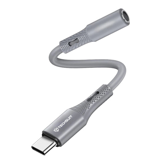 Προσαρμογέας Ήχου USB-C - 3.5mm Techsuit AC1 SoundFlex, Γκρι