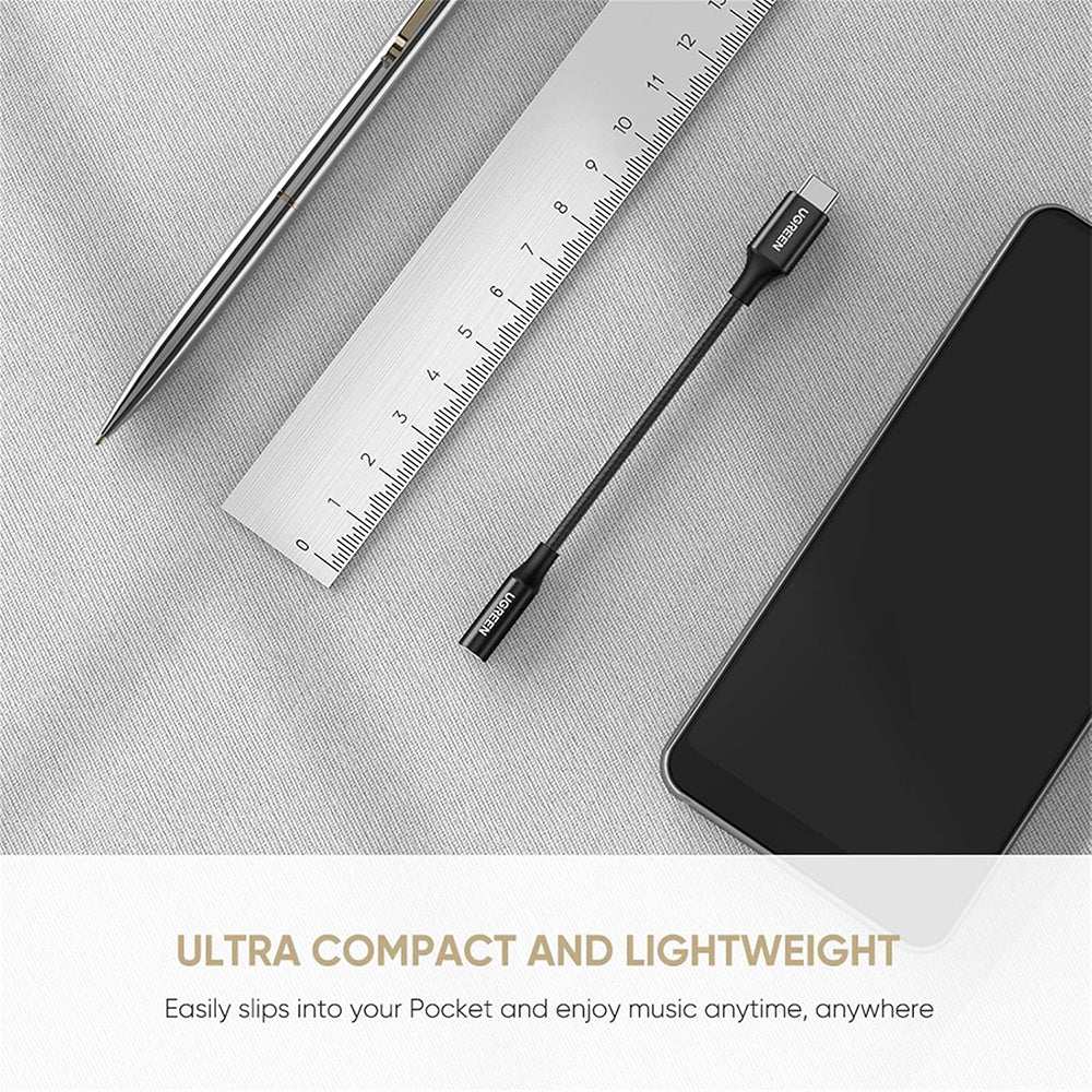 Προσαρμογέας Ήχου USB-C - 3.5mm UGREEN AV142, Μαύρο