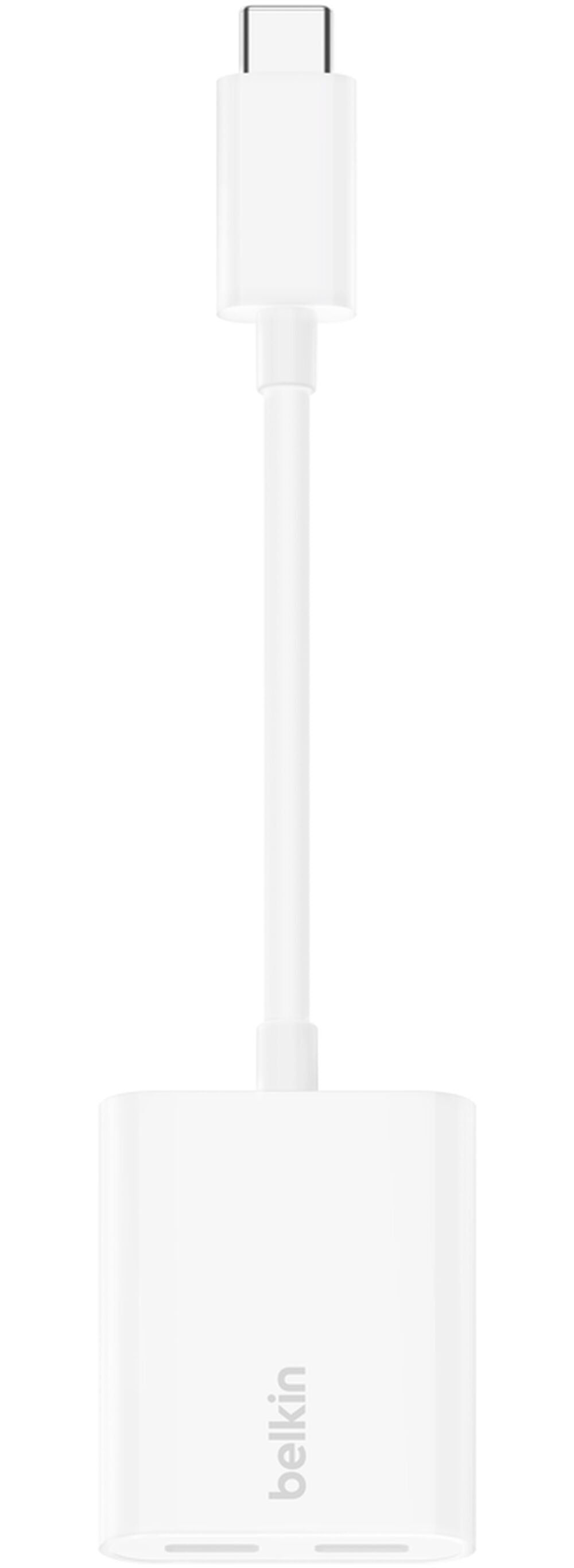 USB-C Audio Adapter - USB-C / USB-C Belkin RockStar, White F7U081btWH