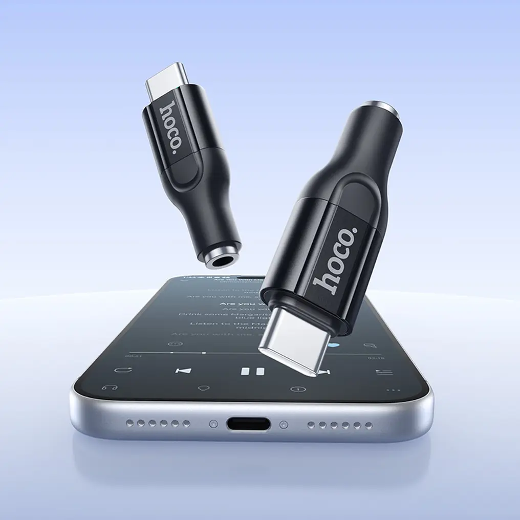 USB-C Audio Adapter - 3.5mm HOCO UPA35, Black