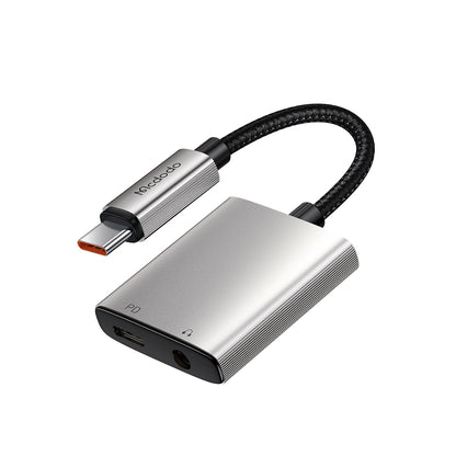 Προσαρμογέας Ήχου USB-C - USB-C / 3.5mm McDodo CA-5050 Wales, Γκρι