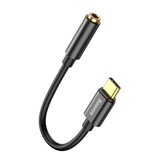 Προσαρμογέας ήχου USB-C - 3,5 mm Baseus L54, μαύρο CATL54-01