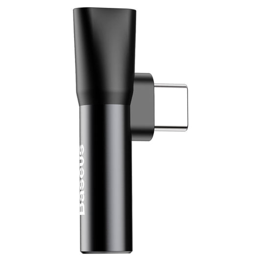 Προσαρμογέας ήχου USB-C - USB-C / 3.5mm Baseus L41, Μαύρο CATL41-01