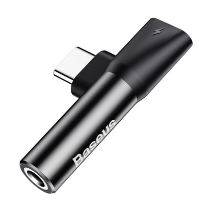 Προσαρμογέας ήχου USB-C - USB-C / 3.5mm Baseus L41, Μαύρο CATL41-01