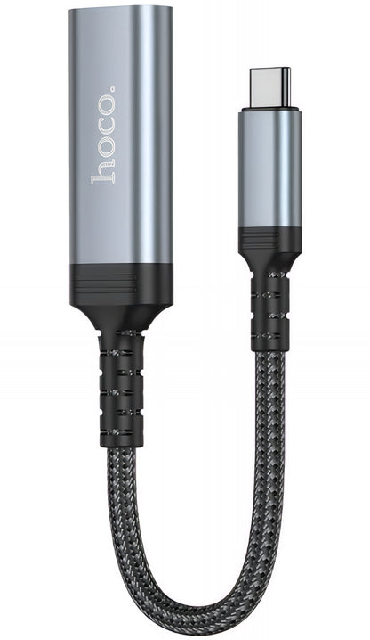 Προσαρμογέας Ήχου και Βίντεο USB-C - HDMI HOCO UA43A, Γκρι