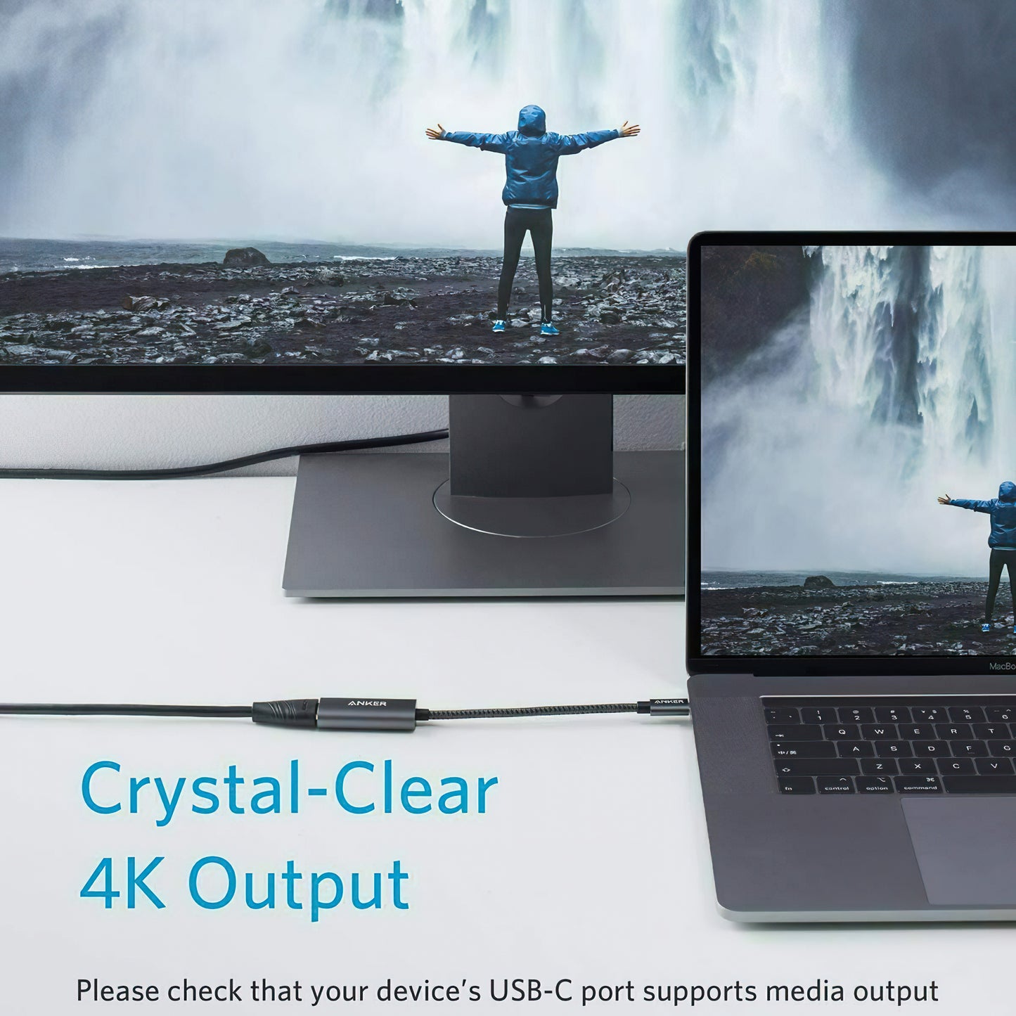 Προσαρμογέας Ήχου και Βίντεο USB-C - HDMI Anker PowerExpand+, Γκρι A83120A1