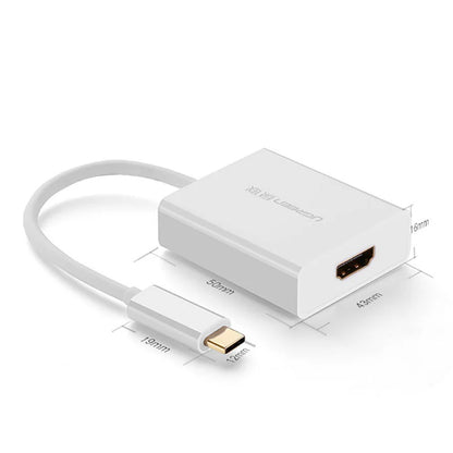 Προσαρμογέας Ήχου και Βίντεο USB-C - HDMI UGREEN, Λευκό