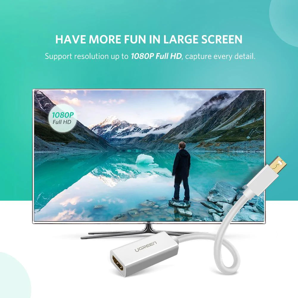 Αντάπτορας Βίντεο UGREEN MD112 (10461), MiniDisplayPort - HDMI, Μαύρο