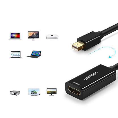 Αντάπτορας Βίντεο UGREEN MD112 (10461), MiniDisplayPort - HDMI, Μαύρο