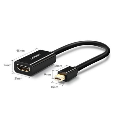 Αντάπτορας Βίντεο UGREEN MD112 (10461), MiniDisplayPort - HDMI, Μαύρο