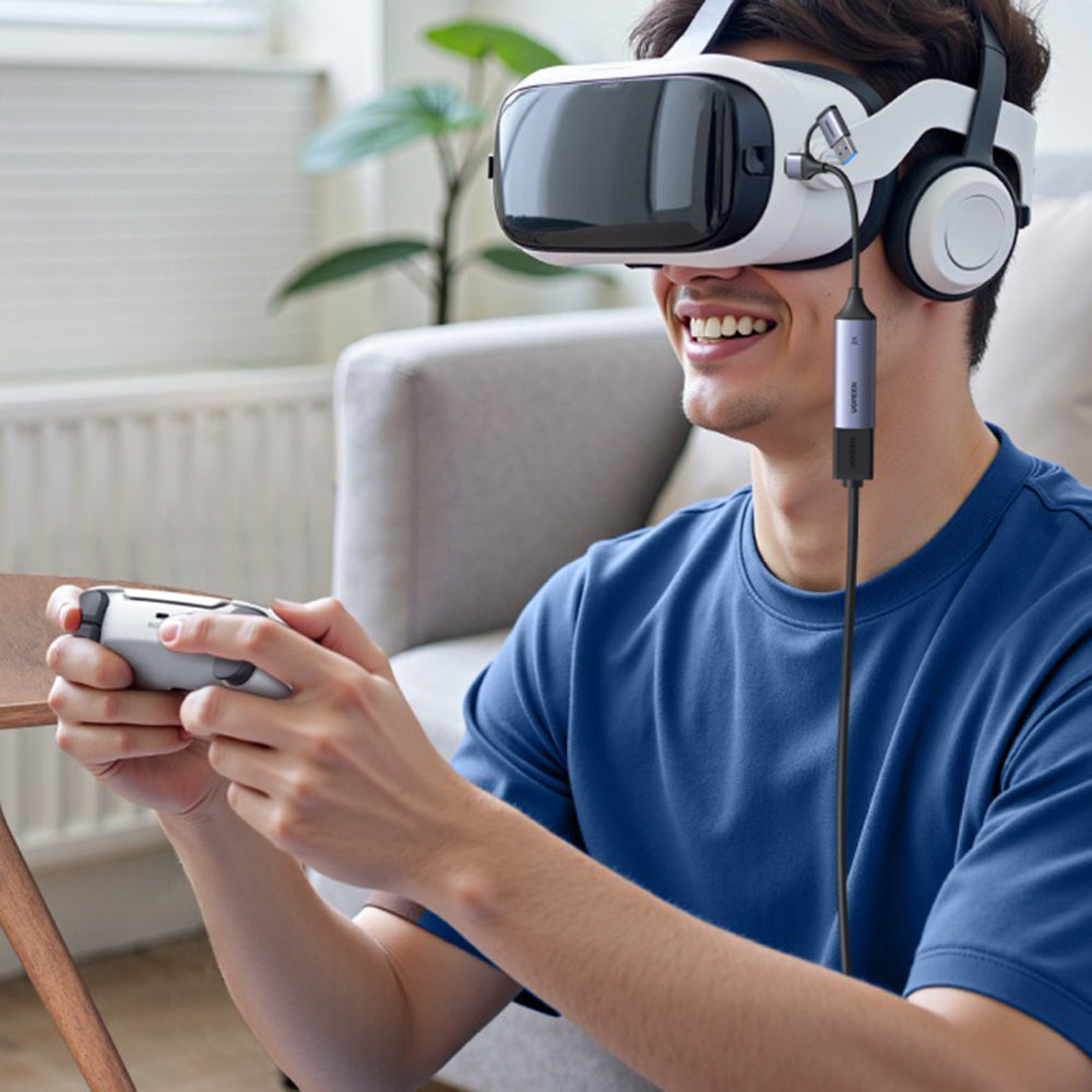 Προσαρμογέας Ήχου και Βίντεο USB-A / USB-C - HDMI UGREEN CM629 (15389), Γκρι