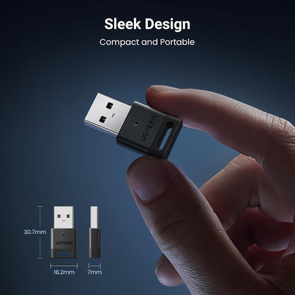 Προσαρμογέας Bluetooth USB UGREEN CM591 (35995), Μαύρο