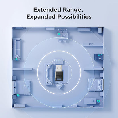 Αντάπτορας Bluetooth USB UGREEN CM748 (45134), Μαύρος