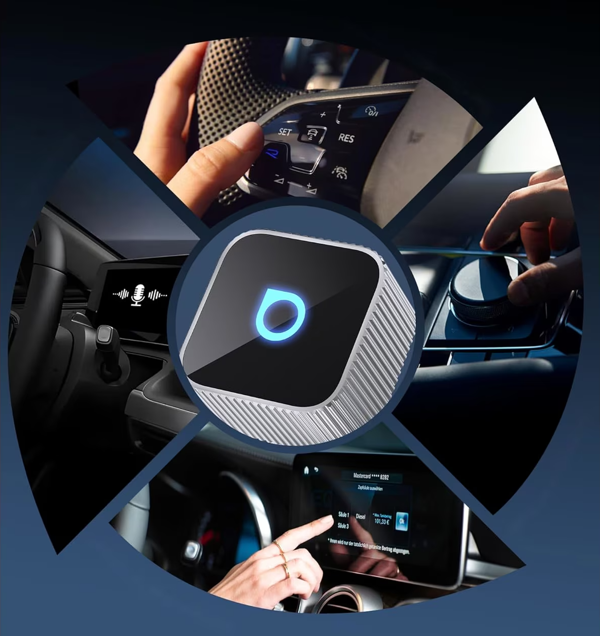 Αντάπτορας Carplay / Android Auto Wireless Ottocast Mini Cube Style B για Apple iPhone / Android Series CP88-T2