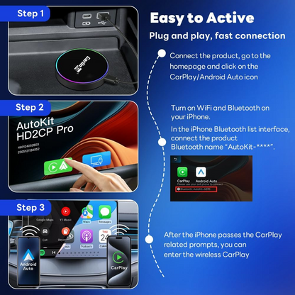 Αντάπτορας Carplay / Android Auto Wireless Carlinkit HD2CP Pro για Apple iPhone / Android Series