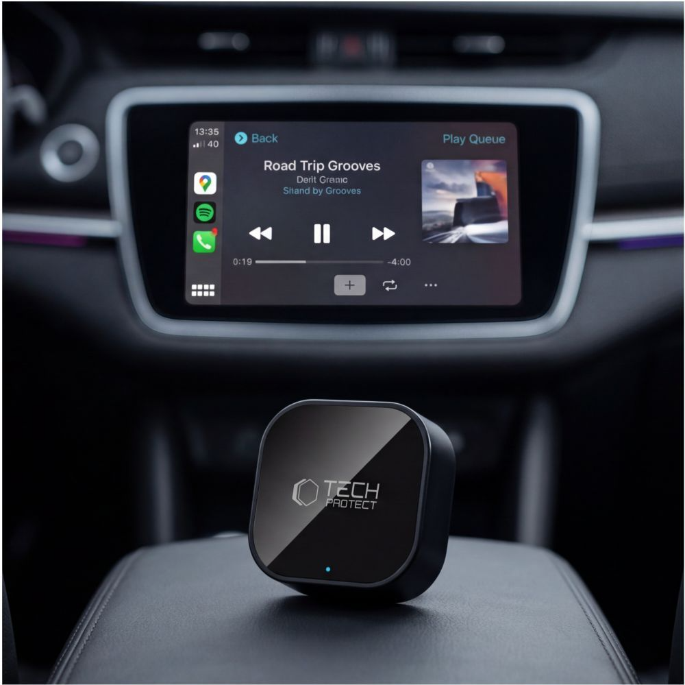 Tech-Protect UltraBoost CA01 Wireless Carplay / Android Auto Adapter for Apple iPhone / Android Series