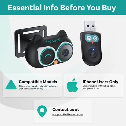 Προσαρμογέας Carplay Αυτοκινήτου Ottocast Cabin Care για Apple iPhone Series CA520-T