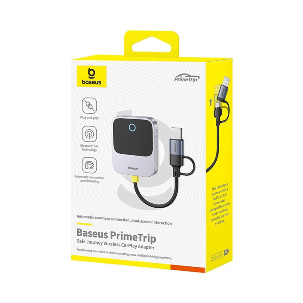 Αντάπτορας Carplay Wireless Baseus PrimeTrip για Apple iPhone Series, Επανασυσκευασμένο C10745100813-00