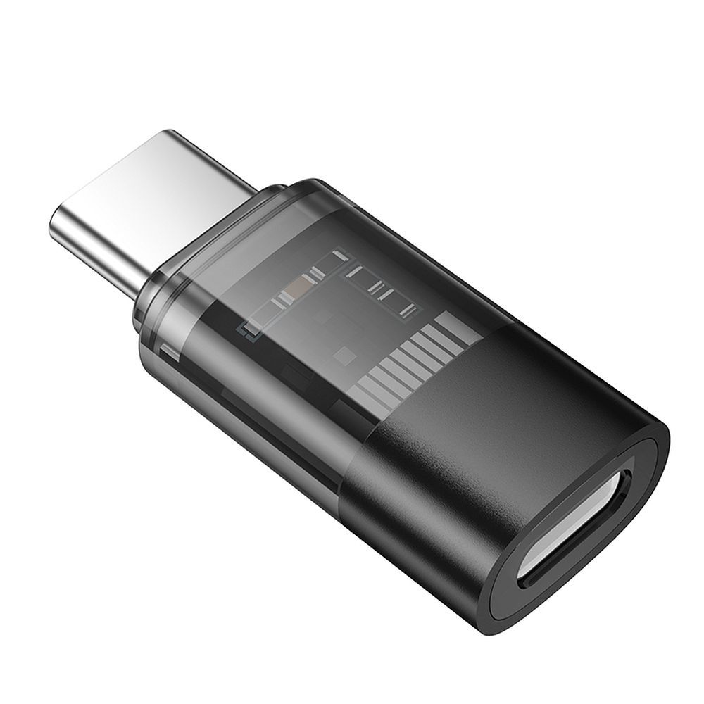 Προσαρμογέας Δεδομένων και Φόρτισης Lightning - USB-C HOCO UA36D, Μαύρο