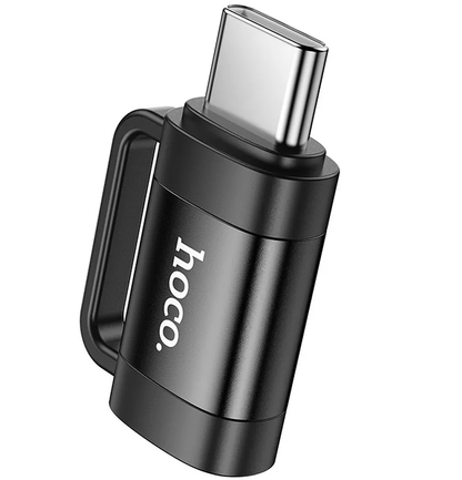 Προσαρμογέας Δεδομένων και Φόρτισης Lightning - USB-C HOCO UA31E, Μαύρο