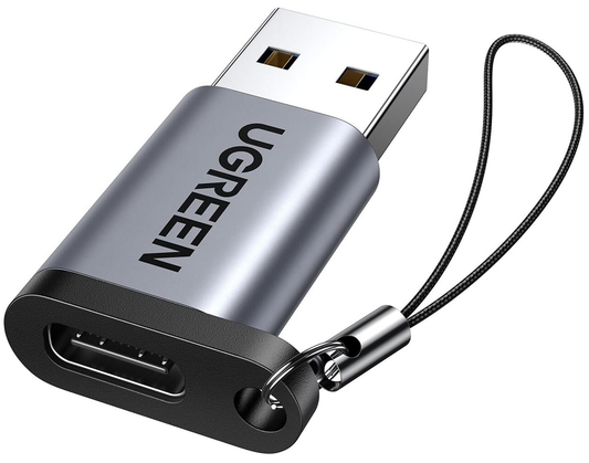 Προσαρμογέας Δεδομένων και Φόρτισης USB-C - USB-A UGREEN US276, Γκρι