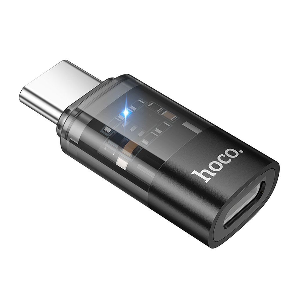 Προσαρμογέας Δεδομένων και Φόρτισης Lightning - USB-C HOCO UA36D, Μαύρο