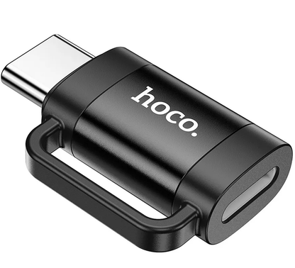 Προσαρμογέας Δεδομένων και Φόρτισης Lightning - USB-C HOCO UA31E, Μαύρο