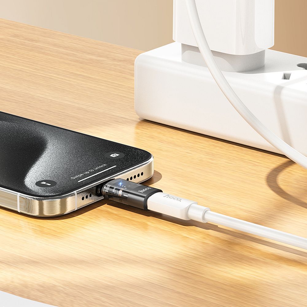Προσαρμογέας Δεδομένων και Φόρτισης Lightning - USB-C HOCO UA36D, Μαύρο