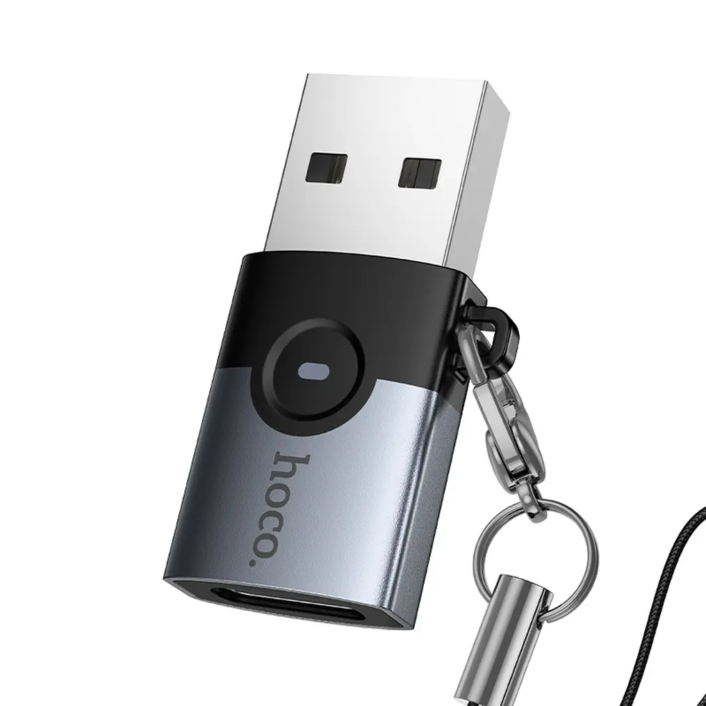 USB-C to USB-A Data and Charging Adapter HOCO UA46B, Gray