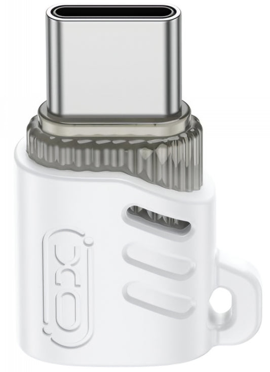 Προσαρμογέας Δεδομένων και Φόρτισης microUSB - USB-C XO Design NB256G, Λευκό