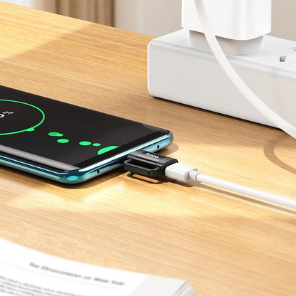 Προσαρμογέας Δεδομένων και Φόρτισης Lightning - USB-C HOCO UA31E, Μαύρο