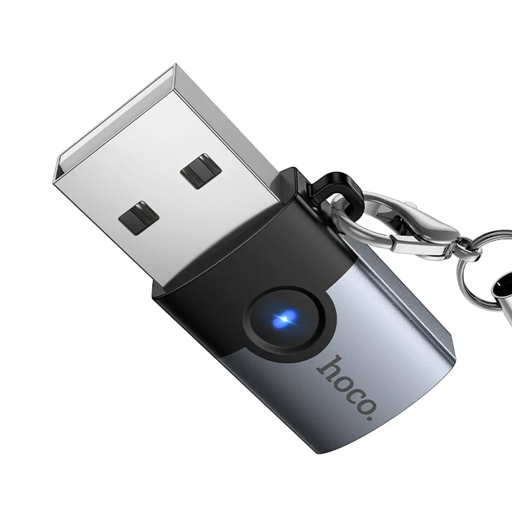 USB-C to USB-A Data and Charging Adapter HOCO UA46B, Gray