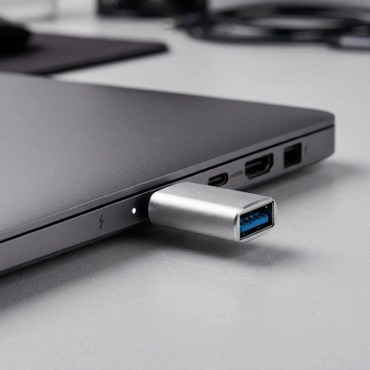 Προσαρμογέας Δεδομένων και Φόρτισης USB-C - USB-A Blue Star, Λευκός