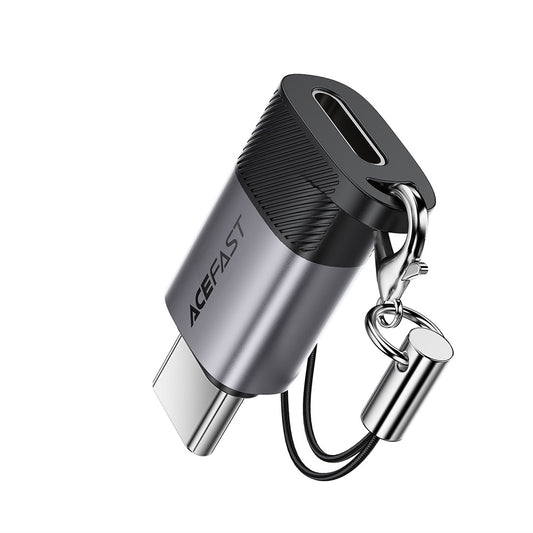Προσαρμογέας Δεδομένων και Φόρτισης Lightning - USB-C Acefast J19, Γκρι