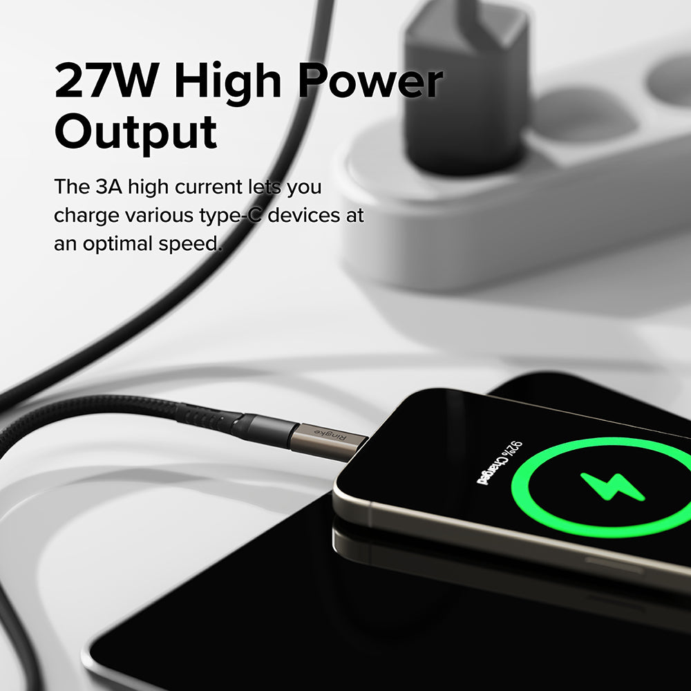 Προσαρμογέας Δεδομένων και Φόρτισης Lightning - USB-C Ringke, Καφέ, Σετ 2 τεμαχίων