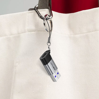 Προσαρμογέας Δεδομένων και Φόρτισης USB-C - USB-A Acefast J8, Γκρι