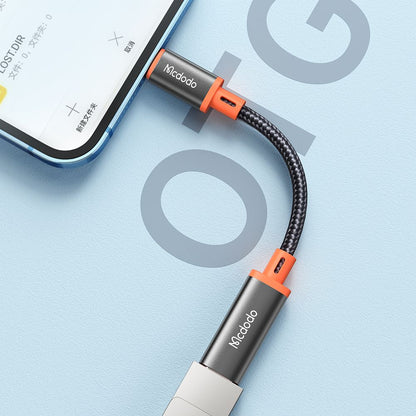 Προσαρμογέας Δεδομένων και Φόρτισης USB-C - Lightning McDodo CA-1440, Μαύρο