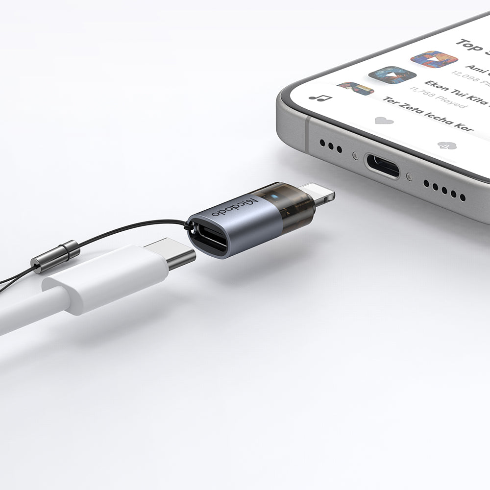 Προσαρμογέας Δεδομένων και Φόρτισης USB-C - Lightning McDodo OT-7630, Μαύρο