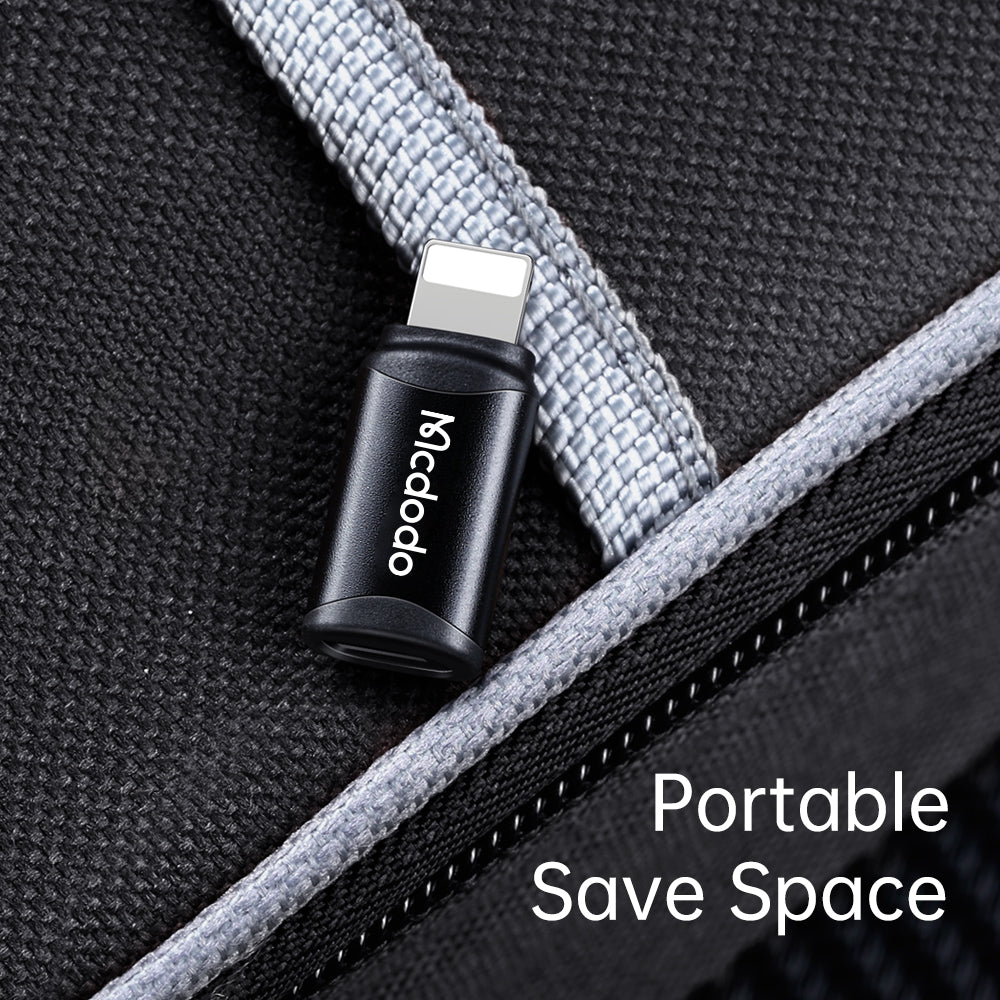 Προσαρμογέας Δεδομένων και Φόρτισης USB-C - Lightning McDodo OT-7680, Μαύρο