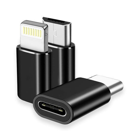 Προσαρμογέας Δεδομένων και Φόρτισης USB-C - Lightning / microUSB / USB-A Techsuit A19 TriFlashX 3in1, Μαύρο