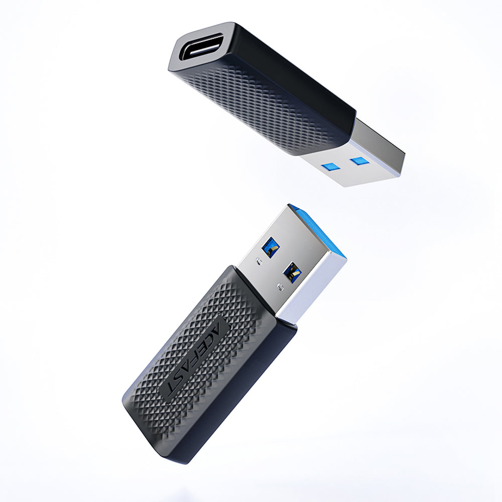 Προσαρμογέας Δεδομένων και Φόρτισης USB-C - USB-A Acefast J2, Μαύρο