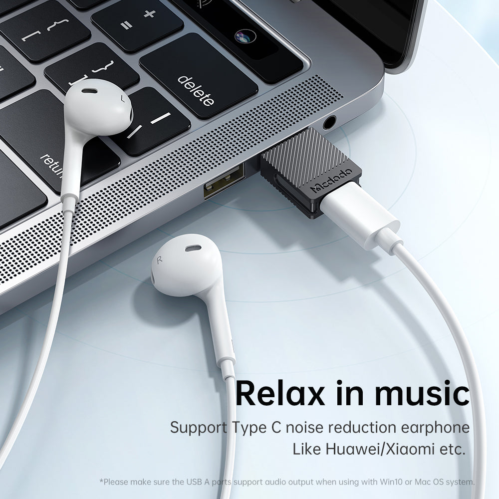 Προσαρμογέας Δεδομένων και Φόρτισης USB-C - USB-A McDodo OT-6970, Μαύρο