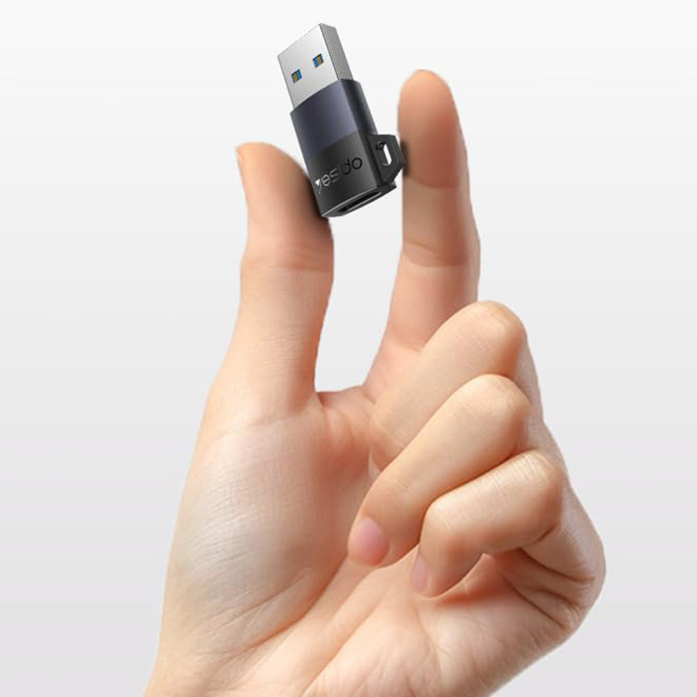 Προσαρμογέας Δεδομένων και Φόρτισης USB-C - USB-A Yesido GS34, Γκρι