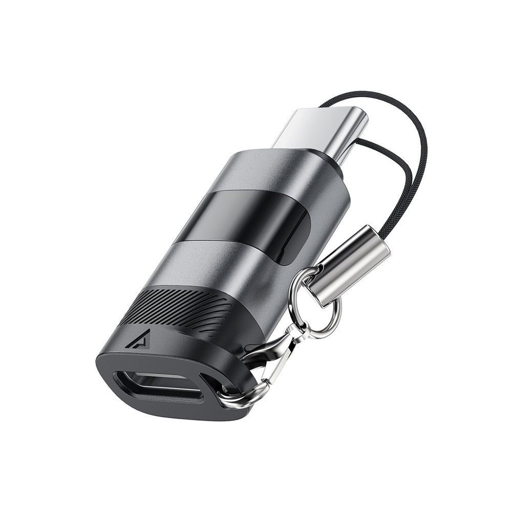 Προσαρμογέας Δεδομένων και Φόρτισης USB-C - USB-C Acefast J9 Display, Γκρι