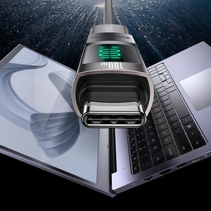 Προσαρμογέας Δεδομένων και Φόρτισης USB-C - USB-C Yesido GS24 Display, Γκρι