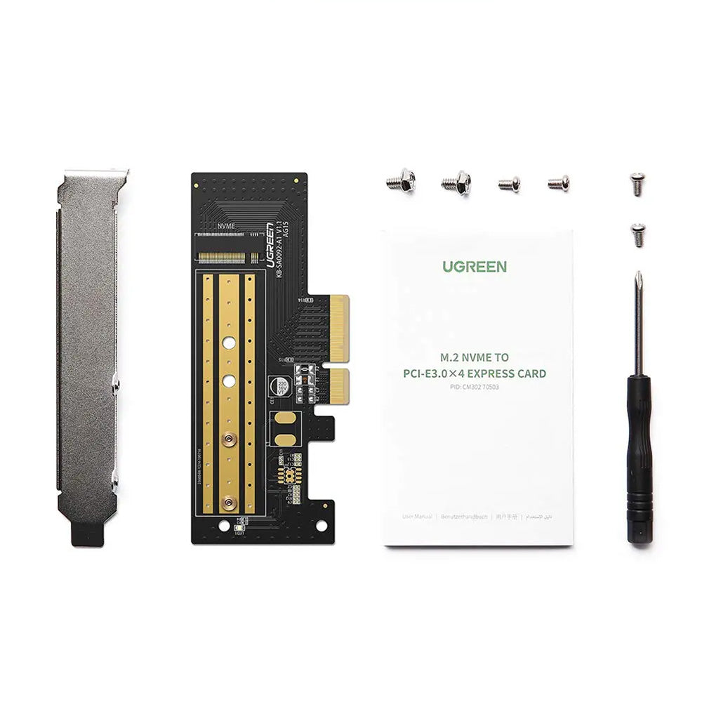 Προσαρμογέας Διεπαφής SSD UGREEN CM302 (70503), NVMe M.2 - PCIe 3.0 X4