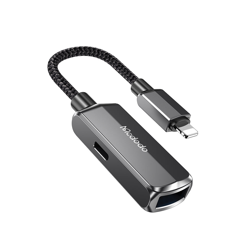 Προσαρμογέας OTG Lightning - USB-A McDodo CA-2690, Γκρι