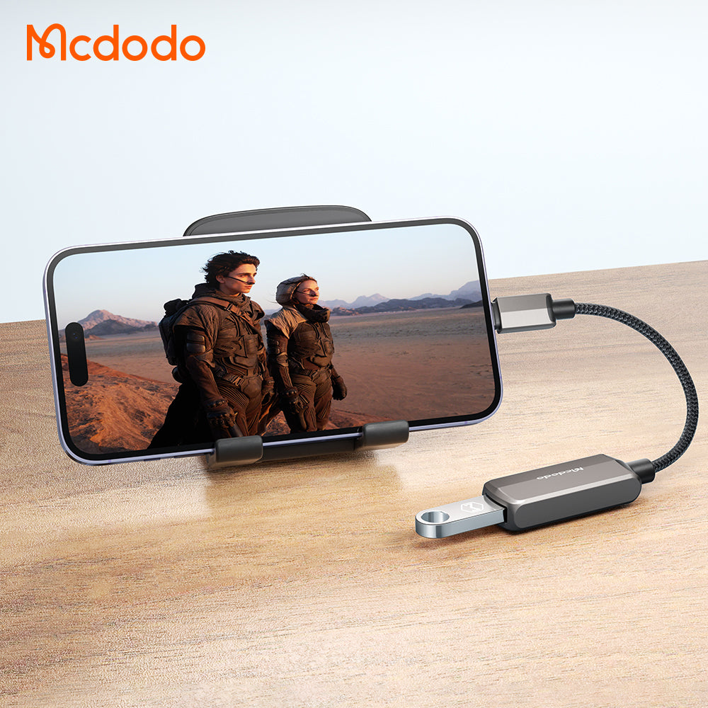 Προσαρμογέας OTG Lightning - USB-A McDodo CA-2690, Γκρι