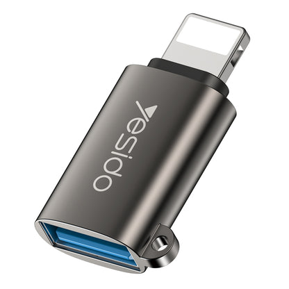 Προσαρμογέας OTG Lightning - USB-A Yesido GS14, Μαύρο