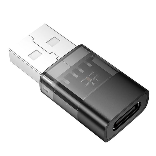 Προσαρμογέας Δεδομένων και Φόρτισης USB-C - USB-A HOCO UA36C, Μαύρο